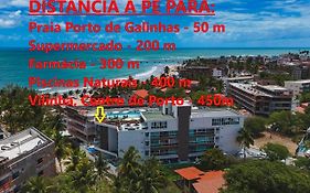 Porto de Galinhas Flat no centro com varanda